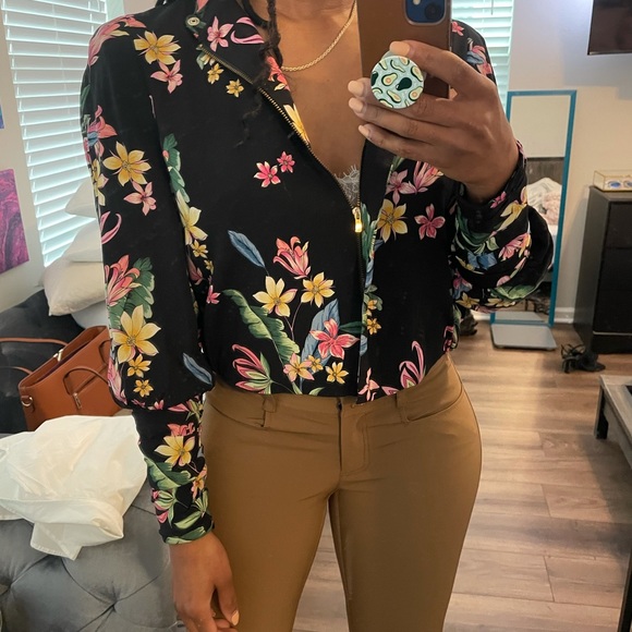 Zara Floral Printed Jacket - Picture 5 of 5